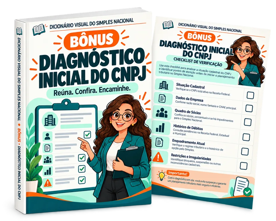 Bônus Diagnóstico Inicial do CNPJ: capa e checklist de verificação